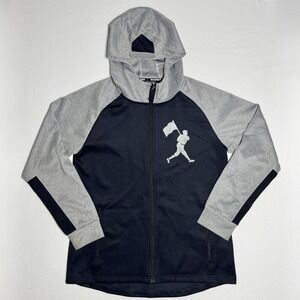 Baseball Radbourn‎ Zip Up Jacket Navy Blue Grey Mens Jacket Size M